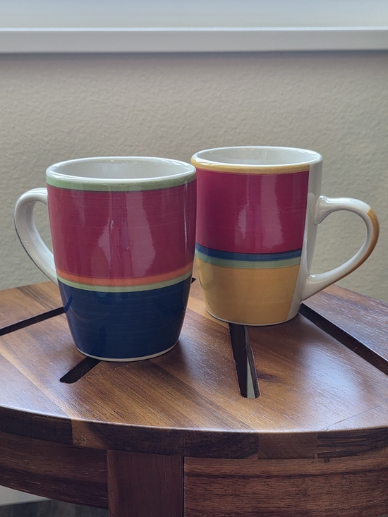 Royal Norfolk Other - Royal Norfolk Colorblock Ceramic Mugs - Set of 2